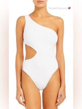 ELIZABETH HURLEY BEACH 'MEENA ONE PIECE' SWIMSUIT IN BLACK